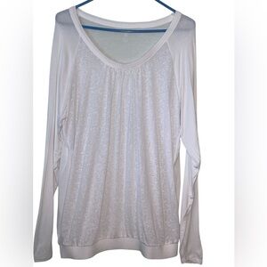 Gaiam long sleeve, sheer, Yoga top. Size XS- runs big. GUC